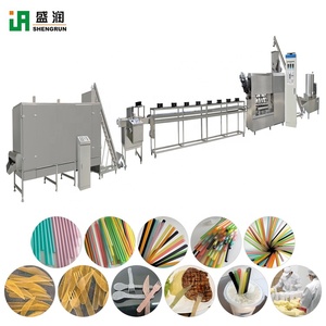 Machine à fabriquer des pailles comestibles, refroidisseur, extrudeuse de plaques de paille de riz, extrudeuses de plastique pour lignes de transformation alimentaire - Product Image 1