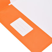 Carpeta de Oficina con Logotipo Impreso a Color, Portafolio Plegable, Almacenamiento de Archivos, Bolsa de Papel Kraft Personalizada para Archivos