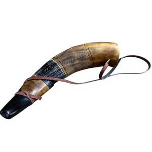 Instrument à souffler artisanal en corne d'animal naturelle, corne rustique traditionnelle - Product Image 6