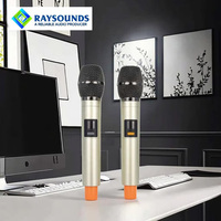 Microphone sans fil professionnel pour karaoké pour studios d'enregistrement, microphone de conférence en métal XLR USB, suppression du bruit, UHF sans fil