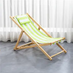 Ucuz fiyat tik plaj sandalyesi ahşap tek şezlong katlanır plaj sandalyesi plaj sandalyesi satılık