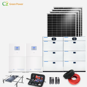 Hệ thống tấm pin mặt trời Silicon đơn tinh thể hiệu quả cao với pin Lithium Ion & bộ điều khiển MPPT để sử dụng tại nhà - Product Image 1