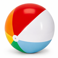 Ballon de plage gonflable géant avec logo personnalisé, PVC épaissi écologique, couleurs mélangées, pour événements promotionnels en plein air