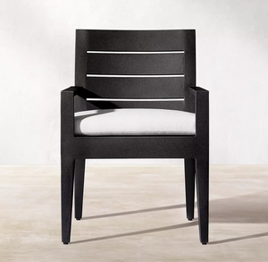Ensemble de meubles de jardin et de patio d'extérieur, table et chaises de salle à manger, 6 pièces, en aluminium moulé, couleur/taille personnalisée - Product Image 4