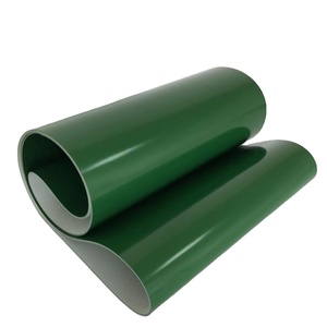 Nhà sản xuất màu xanh PU băng tải vành đai Thêm baffle cấp thực phẩm cho ngành công nghiệp đường - Product Image 2