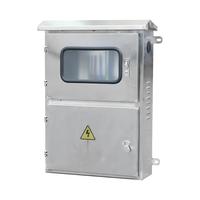 Boîtier transparent JXF IP65 en acier inoxydable pour montage mural extérieur, armoire de commande électrique verrouillable pour CCTV, boîtier MCB DB