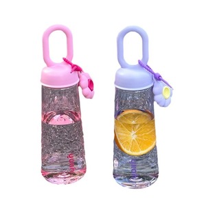 500ml Summer Water <strong>Bottle</strong> With <strong>Big</strong> Handle Portable for Girls Leak Proof Transparent Travel Cup <strong>Milk</strong> Tea Mug Hot Sale Drink Cup - Product Image 4