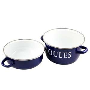 Venta al por mayor de <span class=keywords><strong>grandes</strong></span> ollas de mejillón de esmalte de hierro fundido antiadherente multifuncional para mariscos con tapa - Product Image 3