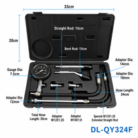 Kit de testeur de compression de cylindre professionnel QY-324F QY-324B, outil de diagnostic moteur universel pour Mercedes, BMW et motos