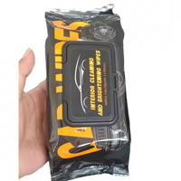 Lingettes de nettoyage intérieur de voiture Multi-Functional Dust Removal Leather Care Shoe Wipes Wet Tissue Paper Car Large Pack Wet Tissues