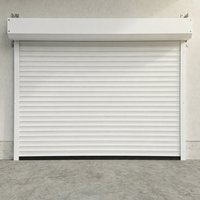 Porte de garage extérieure à enroulement 8*7 pieds en acier, télécommande intelligente, antivol, silencieuse, personnalisable pour les maisons