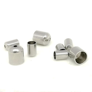 Manchon tubulaire en acier inoxydable Anno Jewelry 6 mm lisse, composants de bijouterie pour la fabrication de bracelets et colliers DIY - Product Image 3