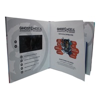 2023 Box Video Bestseller Produkte Grafikkarte Buch für Werbung Kunststoff A4 Binder Ordner Led Video Ring Box Broschüren hersteller