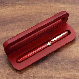 Stylo en bois de rose avec étui, stylo gel/stylo plume/stylo bille, cadeaux de la Saint-Valentin pour hommes, articles promotionnels, stylo avec logo - Product Image 6