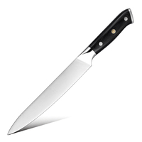Couteau de chef Kiritsuke à manche Pakkawood professionnel de haute qualité en acier inoxydable à haute teneur en carbone de 8 pouces