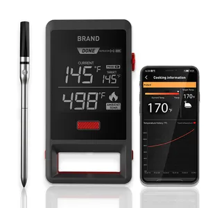 557Ft Remote Waterproof Bluetooth Wireless BBQ Thermometers With Meat Probe