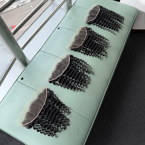ผมแท้บราซิลสีดำธรรมชาติแบบลอนลึก 13x4 HD Lace Frontal & Closure 100%  ขนาด 2x6 4x4 5x5 หลากหลายขนาดสำหรับผู้หญิง - Product Image 4