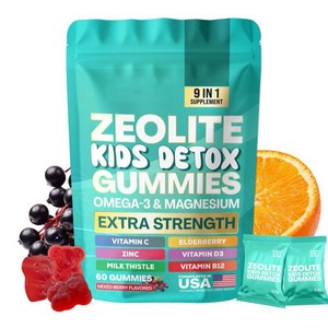 Nuevas Gomitas <span class=keywords><strong>de</strong></span> Zeolita TK Amazon 60 para Niños, Desbloquea los <span class=keywords><strong>Beneficios</strong></span> <span class=keywords><strong>de</strong></span> 9 Suplementos en una Sola Gomita, 60 Unidades - Product Image 1