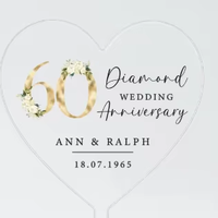 Plaque commémorative anniversaire en acrylique, personnalisable avec les noms des couplets et la date, en forme de médaille circulaire