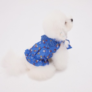 OEM ODM Chaleco Ecológico de Algodón Transpirable para Perros, Vestido sin Mangas con Estampado Floral para Perros Pequeños y Medianos, Malteses - Product Image 3