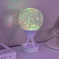 Nouvelles lampes de table à LED RGB scintillantes au design unique, avec abat-jour en forme de tour d'eau, pour une ambiance de chambre éblouissante et une lumière nocturne.