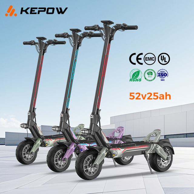Electric Scooter Manufacturer Wholesale 52V High Voltage Powerful Power Scooter Foldable Portable Bulk Export to All Countries
