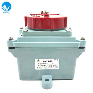 Prise double rouge RSIL2-3, norme IEC, marine, industrielle, en verre, niveau IP55 IP44, 125A 16A, Afrique du Sud, Chine - Product Image 3