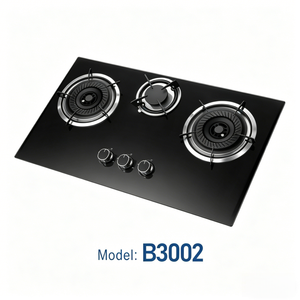 Table de cuisson à gaz encastrable en verre trempé 3 brûleurs, cuisinière à gaz intelligente à trois têtes pour la cuisine domestique - Product Image 2