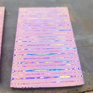 Giá tốt nhất tùy chỉnh <span class=keywords><strong>Titanium</strong></span> Damascus que và tấm cho hàn và cắt - Product Image 6