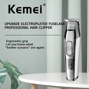 <span class=keywords><strong>Tondeuse</strong></span> à cheveux électrique rechargeable sans fil <span class=keywords><strong>Kemei</strong></span> Km-<span class=keywords><strong>5027</strong></span> 1200mAh pour salon, <span class=keywords><strong>tondeuse</strong></span> à barbe réglable avec moteur à vitesse variable - Product Image 3