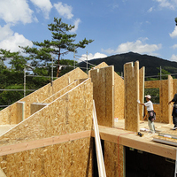 Kit de maison préfabriquée SIPs à économie d'énergie, villa, structure légère pour l'habitat urbain et rural, maison préfabriquée