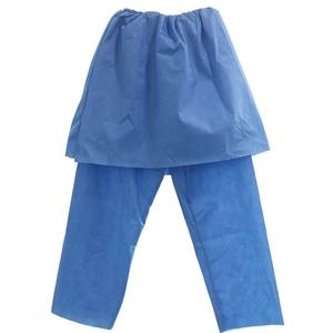 Hubei Haixn Sms Niet-Geweven Wegwerp Colonoscopie Rok Broek Vrouwen Onderzoek Colonoscopie Broek Mannen Patiëntenonderzoek Slijtage - Product Image 1