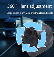Caméra de recul et latérale haute résistance avec vision nocturne IR LED 1080P AHD étanche IP69K pour camion, bus, remorque, camping-car