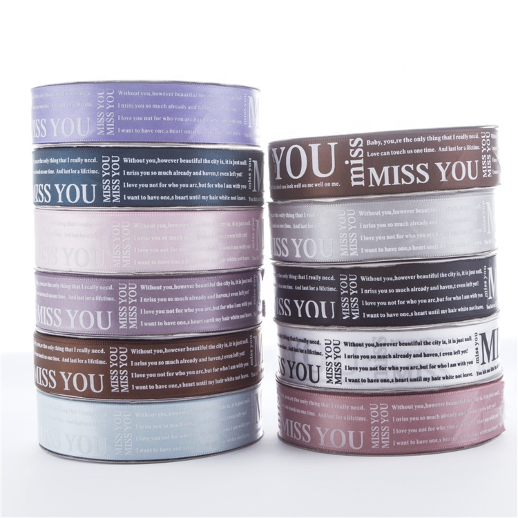 1 1/2 "Заводская Продажа, лента, односторонняя Полиэстеровая атласная лента, однотонная атласная лента с цветовым принтом