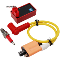 Kit Bobine d'allumage CDI et Bougie de Course 50cc 125cc 150cc 200cc CG AC D8TC pour Moto, Quad, VTT et Pit Bike Iridium