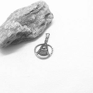 yunnique Stylish Men's <b>Titanium</b> Steel Necklace With Face Pendant For Party Occasion - Product Image 3