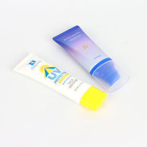 Écran solaire en forme d'arc en plastique personnalisable/<span class=keywords><strong>baume</strong></span> à lèvres/tube de crème pour les mains Emballage Flip Top Cap Impression numérique Options de logo de marque - Product Image 2