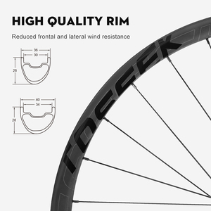 Jeu de roues carbone 700c pour <span class=keywords><strong>vélo</strong></span> de route, frein à disque, jantes 26 <span class=keywords><strong>pouces</strong></span>, roulement direct <span class=keywords><strong>28</strong></span> trous, blocage 54T, <span class=keywords><strong>roue</strong></span> libre planétaire, frein à disque THRU, léger - Product Image 3