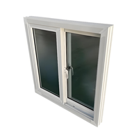 Fenêtres et portes modernes en PVC à double vitrage, à ouverture horizontale, à persiennes, résistantes aux ouragans, avec moustiquaire magnétique et isolation thermique