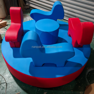 Carrusel Eléctrico Giratorio Personalizado para Niños, de Interior/Exterior, para Fiestas en Casa y Alquiler de Eventos, de PVC/Vinilo - Product Image 6