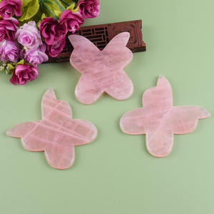 Outil de massage <span class=keywords><strong>Gua</strong></span> <span class=keywords><strong>Sha</strong></span> en <span class=keywords><strong>quartz</strong></span> <span class=keywords><strong>rose</strong></span> et jade, forme papillon, <span class=keywords><strong>véritable</strong></span> pierre précieuse de <span class=keywords><strong>quartz</strong></span> <span class=keywords><strong>rose</strong></span> pour le lifting du visage - Product Image 3