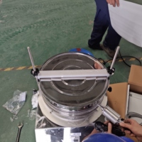 Tamis circulaire de laboratoire en acier inoxydable de 200 mm, tamis standard pour l'analyse de la granulométrie des minerais avec moteur 380V