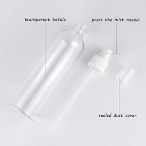 Botellas de Spray de Plástico PET Transparentes Vacías para Alcohol, con Etiqueta Personalizada, de 30ml, 50ml, 60ml, 80ml, 100ml, 120ml, 150ml, 250ml y 500ml - Product Image 2