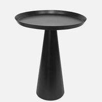Table d'appoint en fer pour salon couleur noire Table d'appoint en fer de luxe pour canapé Qualité standard
