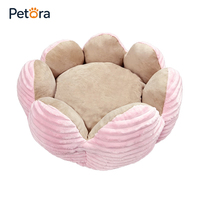 Lit pour animaux de compagnie Petora Luxury Cactus Petals, en peluche douce, confortable et chaud, pour chat et chien