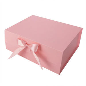 Caja plegable de una pieza, impresión de logotipo, caja de embalaje para exportación, tipo libro con tapa abatible y cierre magnético. - Product Image 1