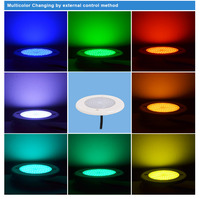 HOTOOK Tuya lampu LED bawah air Wifi, lampu LED kolam renang Super tipis Mini 12V RGBW IP68 tahan air Resin isi PC