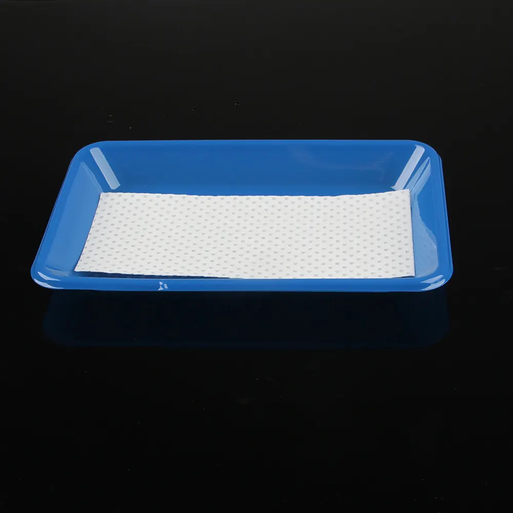 Best price absorbent pad single pulp material fruit safe meat fish food absorbent pad food packaging