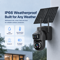 Sistema de Cámara Solar PTZ con Zoom 4G 36x Wistino, Vigilancia para el Hogar, Protección de Entrada de Patio, Visión Nocturna a Todo Color, Cámara de Seguridad