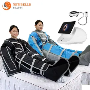 24 airbags chambers pressoterapia presoterapia profesional pressotherapy lymph massage lymphatic drainage infrared ems machine